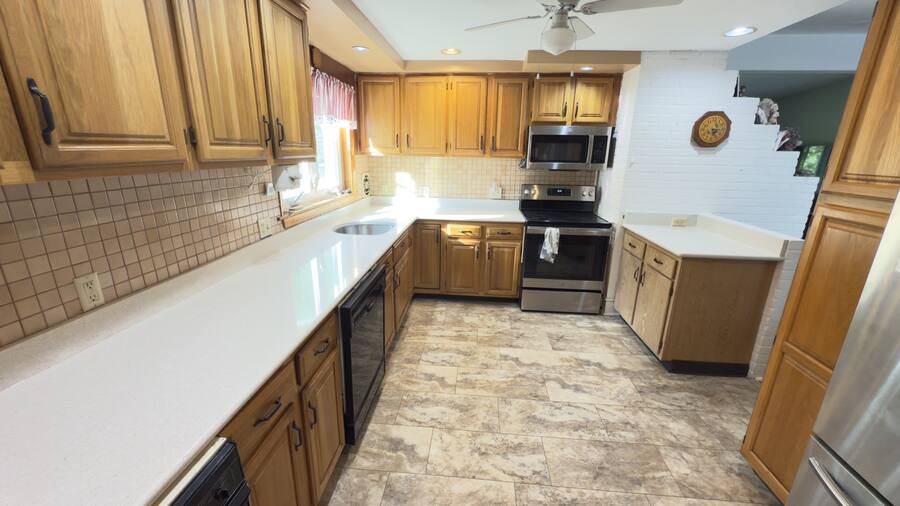 Kitchen refresh — counters & mosaic backsplash